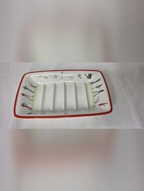 Portmeirion Botanic Garden 'Rhododendron Dragonfly' Oval Soap Dish Croscill Home